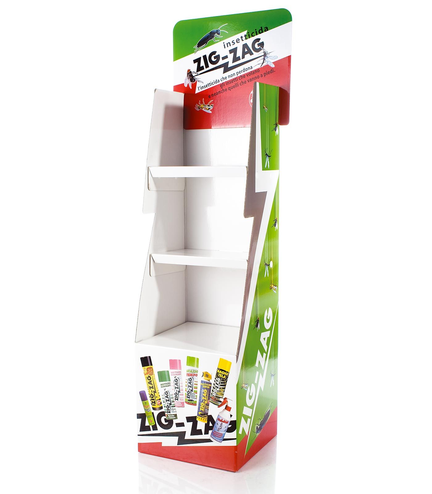 espositore multi-prodotto ZIGZAG